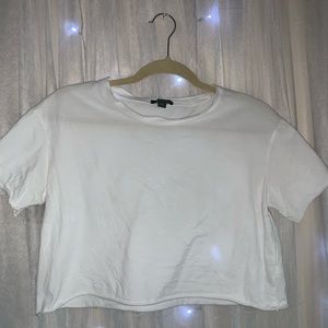 A White Cropped Tee